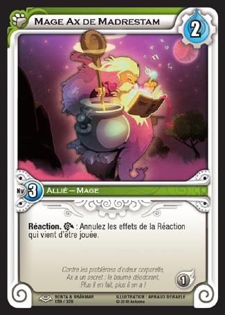 Carte Wakfu - Mage Ax de Madrestam - Bonta & Brâkmar 159/320
