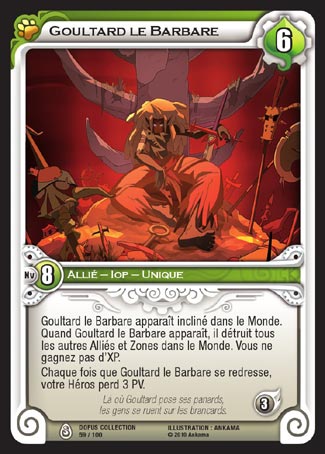 Carte Wakfu - Goultard le Barbare - Dofus Collection 059/100