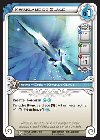 Carte Wakfu - Kwaklame de Glace - Dofus Collection 084/100