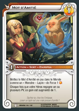 Carte Wakfu - Mot d'Amitié - Amakna 104/162