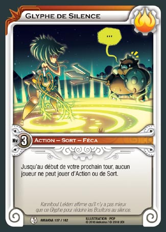 Carte Wakfu - Glyphe de Silence - Amakna 107/162