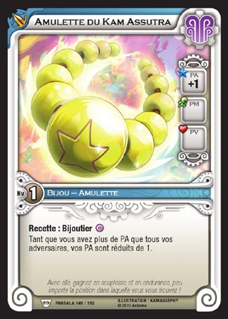 Carte Wakfu - Amulette du Kam Assutra - Pandala 148/162
