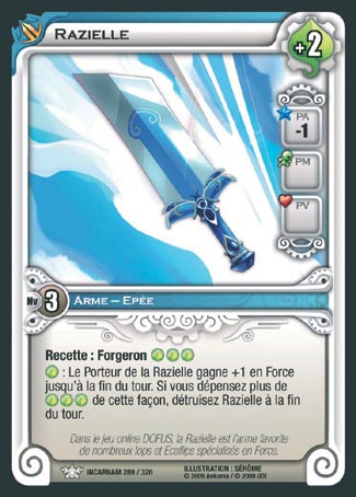 Carte Wakfu - Razielle - Incarnam 289/320