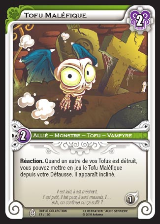 Carte Wakfu - Tofu Maléfique - Dofus Collection 017/100