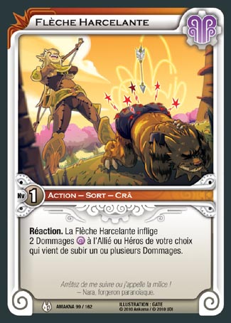 Carte Wakfu - Flèche Harcelante - Amakna 099/162