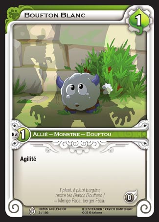 Carte Wakfu - Boufton Blanc - Dofus Collection 002/100