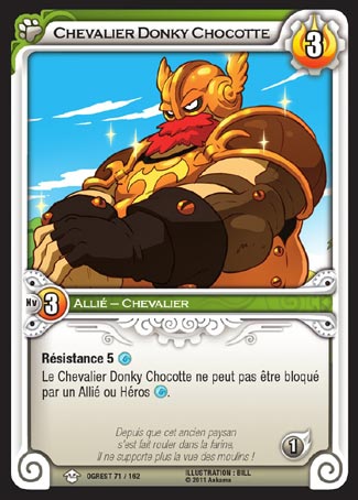 Carte Wakfu - Chevalier Donky Chocotte - Chaos d'Ogrest 071/162