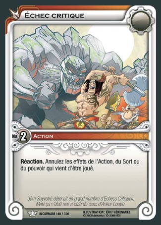 Carte Wakfu - Échec Critique - Incarnam 148/320