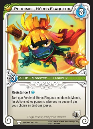 Carte Wakfu - Percimol, Héros Flaqueux - Pandala 084/162