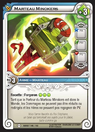 Carte Wakfu - Marteau Minokers - Chaos d'Ogrest 146/162