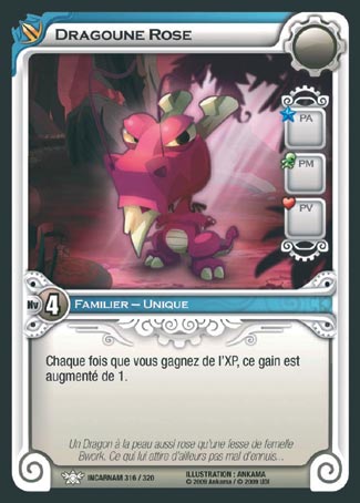 Carte Wakfu - Dragoune Rose - Incarnam 316/320