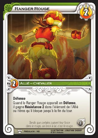 Carte Wakfu - Ranger Rouge - Pandala 054/162