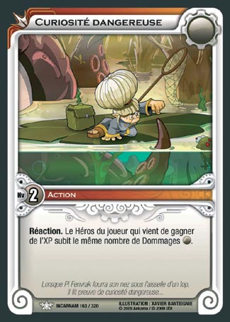 Carte Wakfu - Curiosité Dangereuse - Incarnam 163/320