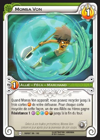 Carte Wakfu - Monsa Von - Chaos d'Ogrest 058/162