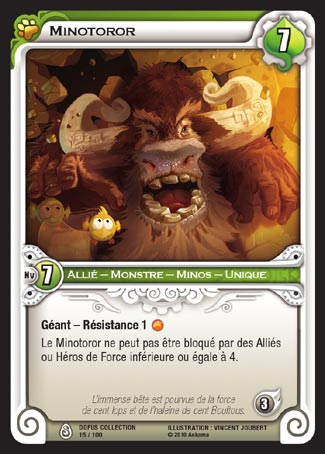 Carte Wakfu - Minotoror - Dofus Collection 015/100