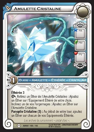 Carte Wakfu - Amulette Cristaline - Chaos d'Ogrest 150/162