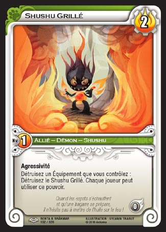 Carte Wakfu - Shushu Grillé - Bonta & Brâkmar 102/320