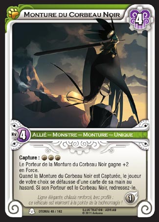 Carte Wakfu - Monture du Corbeau Noir - Otomaï 046/162