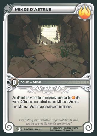 Carte Wakfu - Mines d'Astrub - Incarnam 239/320