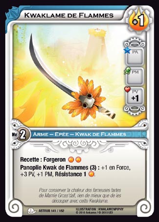 Carte Wakfu - Kwaklame de Flammes - Astrub 141/162