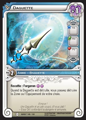 Carte Wakfu - Daguette - Chaos d'Ogrest 145/162