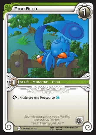 Carte Wakfu - Piou Bleu - Chaos d'Ogrest 004/162