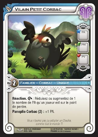 Carte Wakfu - Vilain Petit Corbac - Bonta & Brâkmar 315/320