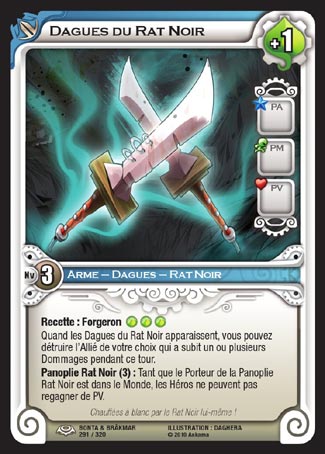 Carte Wakfu - Dagues du Rat Noir - Bonta & Brâkmar 291/320