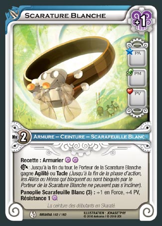 Carte Wakfu - Scarature Blanche - Amakna 142/162