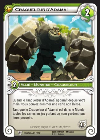 Carte Wakfu - Craqueleur d'Adamaï - Pandala 021/162