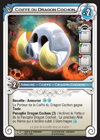 Carte Wakfu - Coiffe du Dragon Cochon - Bonta & Brâkmar 273/320