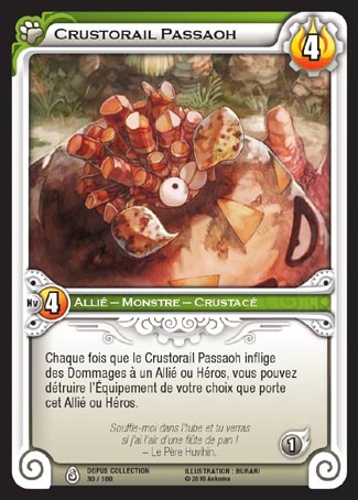 Carte Wakfu - Crustorail Passaoh - Dofus Collection 030/100