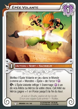 Carte Wakfu - Épée Volante - Amakna 116/162