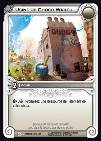 Carte Wakfu - Usine de Choco Wakfu - Astrub 122/162