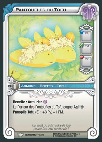 Carte Wakfu - Pantoufles du Tofu - Incarnam 277/320