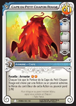 Carte Wakfu - Cape du Petit Chapon Rouge - Otomaï 133/162