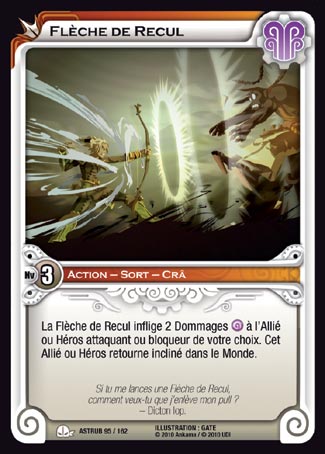 Carte Wakfu - Flèche de Recul - Astrub 095/162