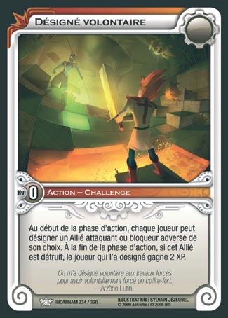 Carte Wakfu - Désigné Volontaire - Incarnam 234/320
