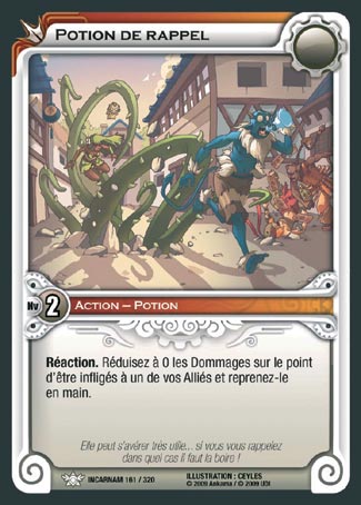 Carte Wakfu - Potion de Rappel - Incarnam 161/320