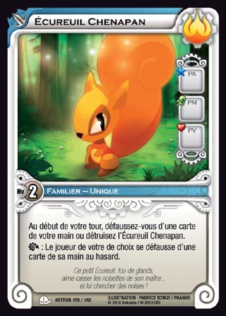 Carte Wakfu - Écureuil Chenapan - Astrub 159/162