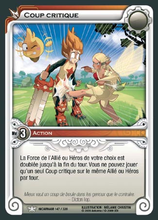 Carte Wakfu - Coup Critique - Incarnam 147/320