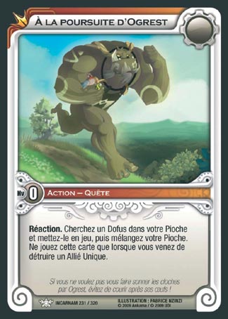 Carte Wakfu - À la Poursuite d'Ogrest - Incarnam 231/320