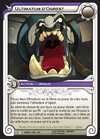 Carte Wakfu - Ultimatum d'Ogrest - Chaos d'Ogrest 160/162