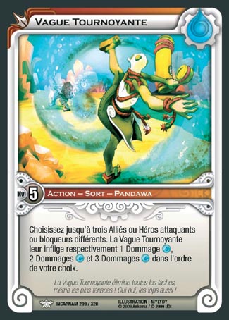 Carte Wakfu - Vague Tournoyante - Incarnam 209/320