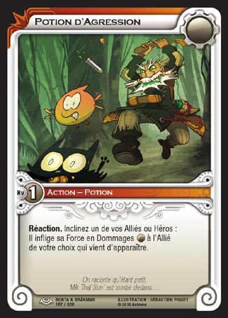 Carte Wakfu - Potion d'Agression - Bonta & Brâkmar 187/320