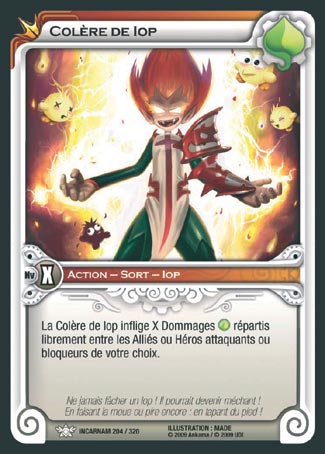 Carte Wakfu - Colère de Iop - Incarnam 204/320