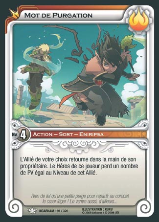 Carte Wakfu - Mot de Purgation - Incarnam 195/320