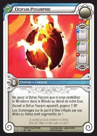 Carte Wakfu - Dofus Pourpre - Dofus Collection 097/100