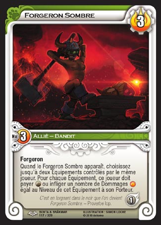 Carte Wakfu - Forgeron Sombre - Bonta & Brâkmar 117/320