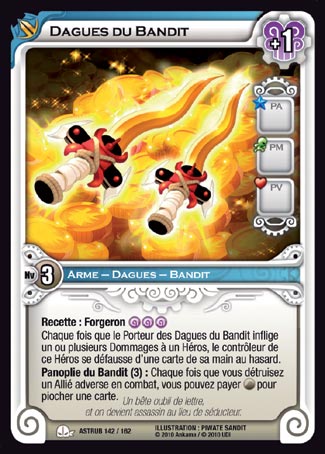 Carte Wakfu - Dagues du Bandit - Astrub 142/162